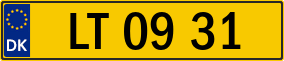 Trailer License Plate